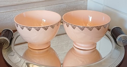 Anciens bols rose poudre - rose,